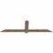 Ekena Millwork Eugene Smooth Timber Gable Bracket, Douglas Fir, 84"W x 24"H x 1 1/2"D x 5 1/2"F, 7/12 Pitch GBW084X24X0206EUG00SDF - alternate 3